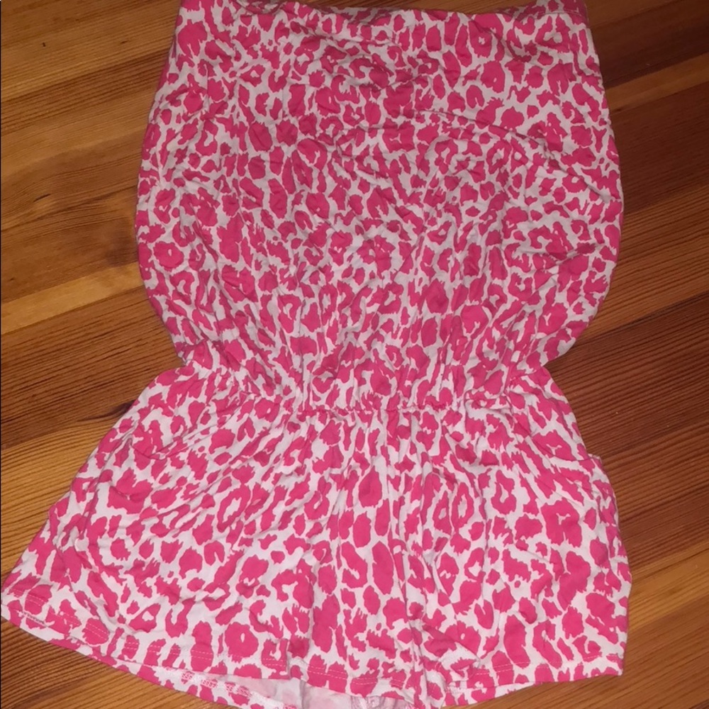 White & pink romper